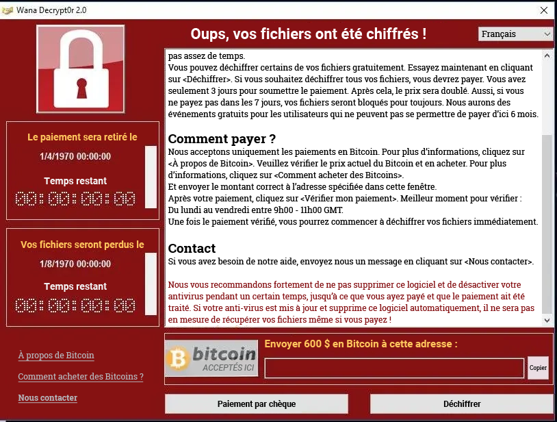 WannaCry Screenshot